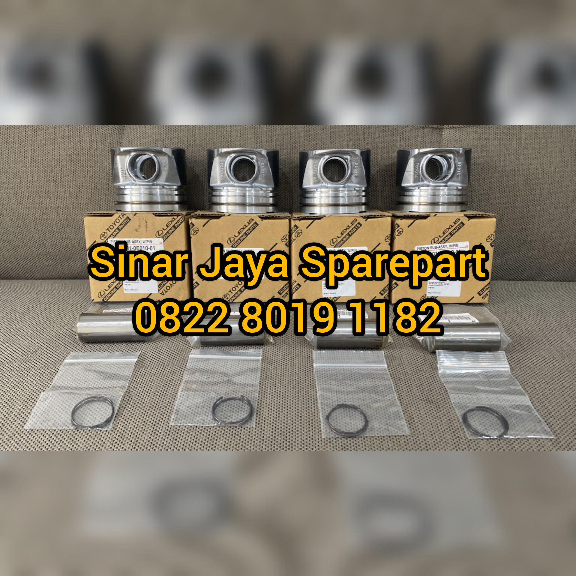 Piston Atau Seher Hilux Revo 2.4cc Fortuner VRZ 2.4cc Innova Reborn 2.4cc Original 13101-0E010-01 Harga 5,250,000 rupiah*Gratis Ongkir