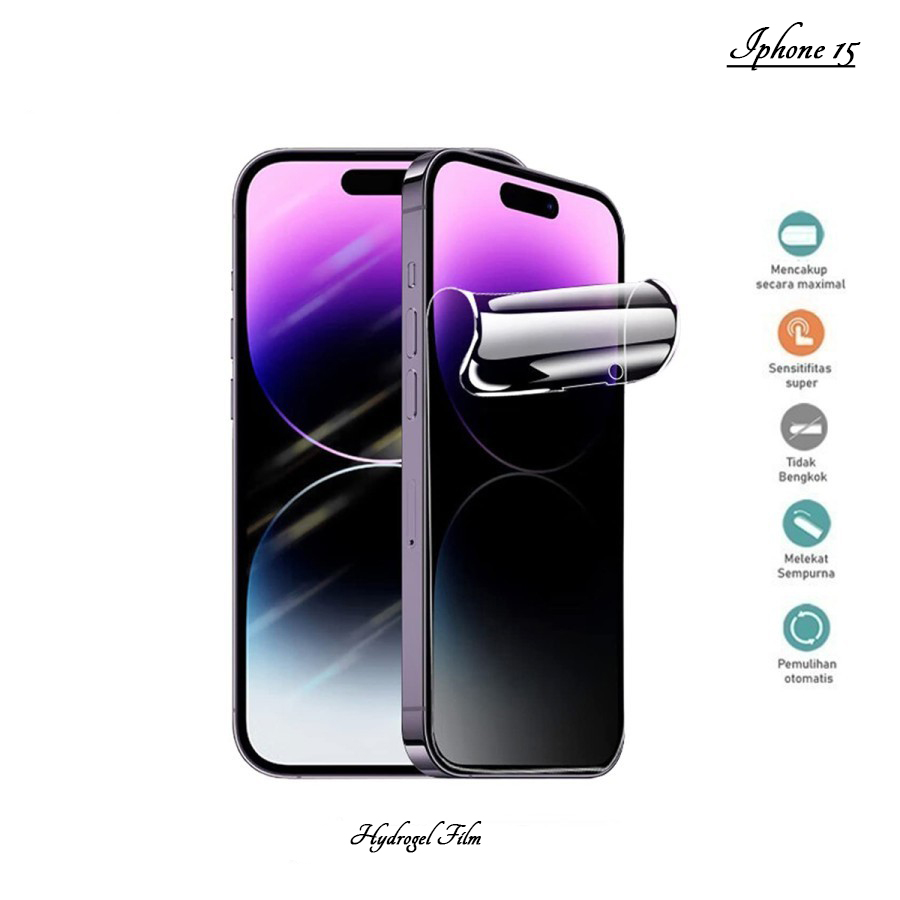 Hydrogel For Iphone 15 Screen Protector Not tempered glass