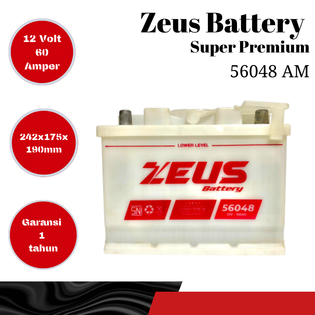 Aki Toyota Inova Reborn Benson Zeus DIN 56048 Harga 1,090,000 rupiah*Gratis Ongkir