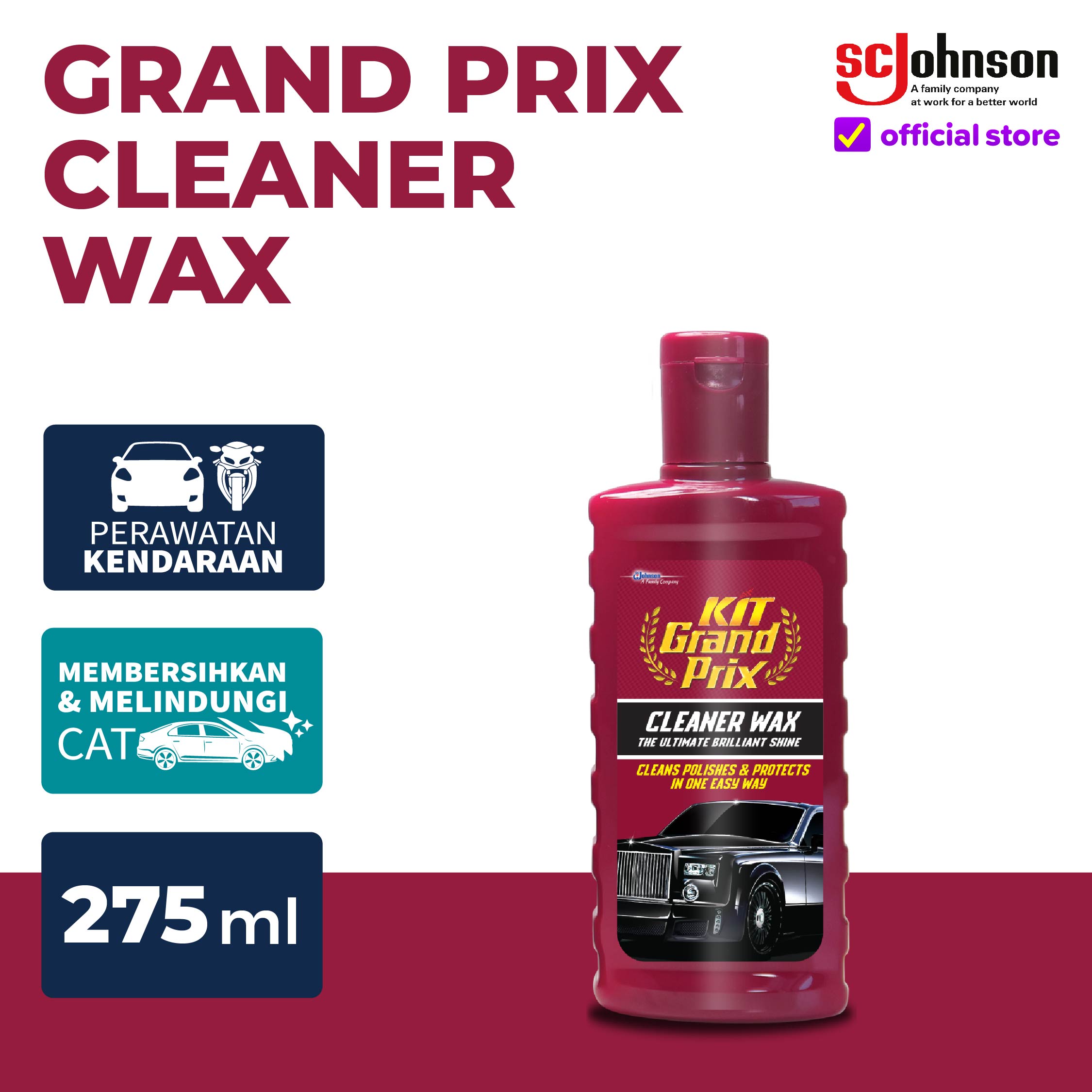 KIT Grand Prix Cleaner Wax 275mL Harga 48,685 Ringgit*Penghantaran Percuma