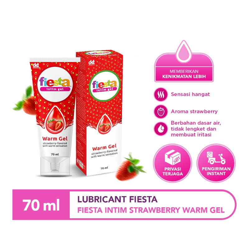 fiesta lubricant gel strawberry Intrigue 8oz Water Based Lubricant main image 0