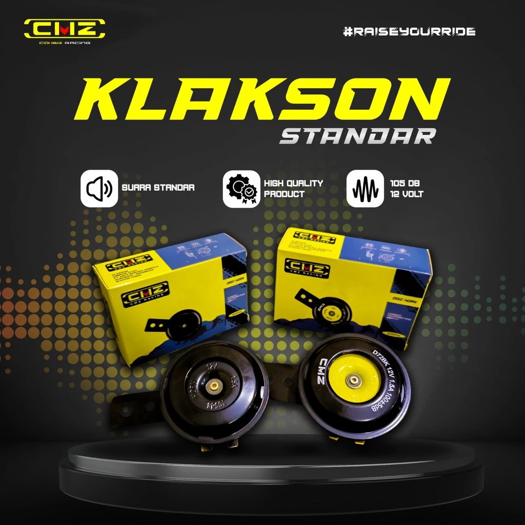 Universal small standard CMZ motorcycle horn-loud & clear sound, top quality Harga 17,500 rupiah*Gratis Ongkir