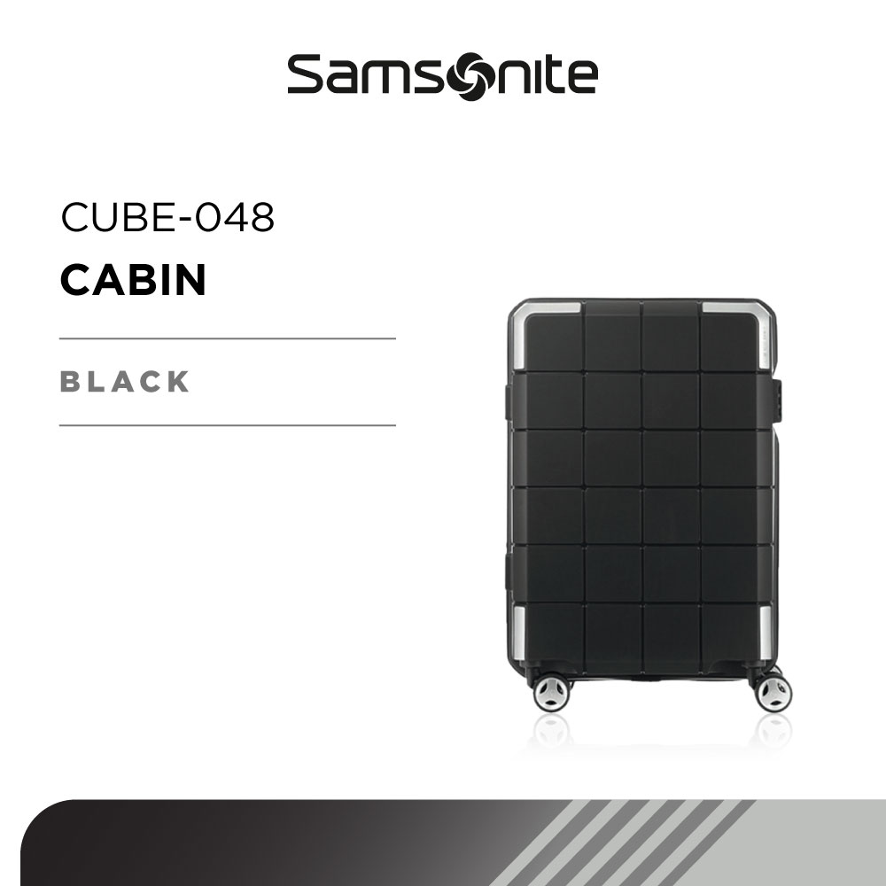 Lazada Indonesia - Samsonite Koper Hardcase Cube-048 Spinner 20Inch Front Pocket