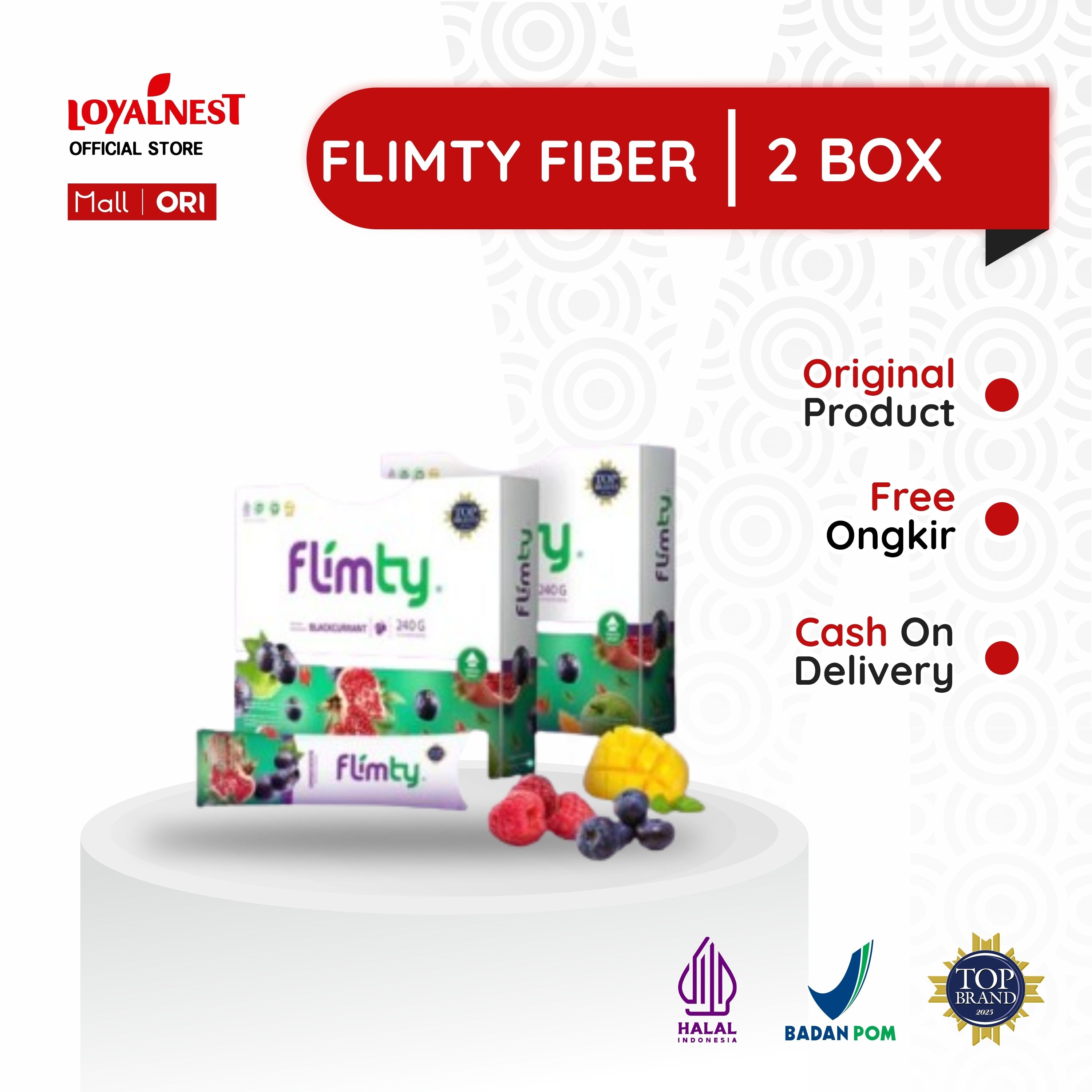 Flimty Savings Package 2 Boxes of Original Fiber Harga 430,000 rupiah*Gratis Ongkir