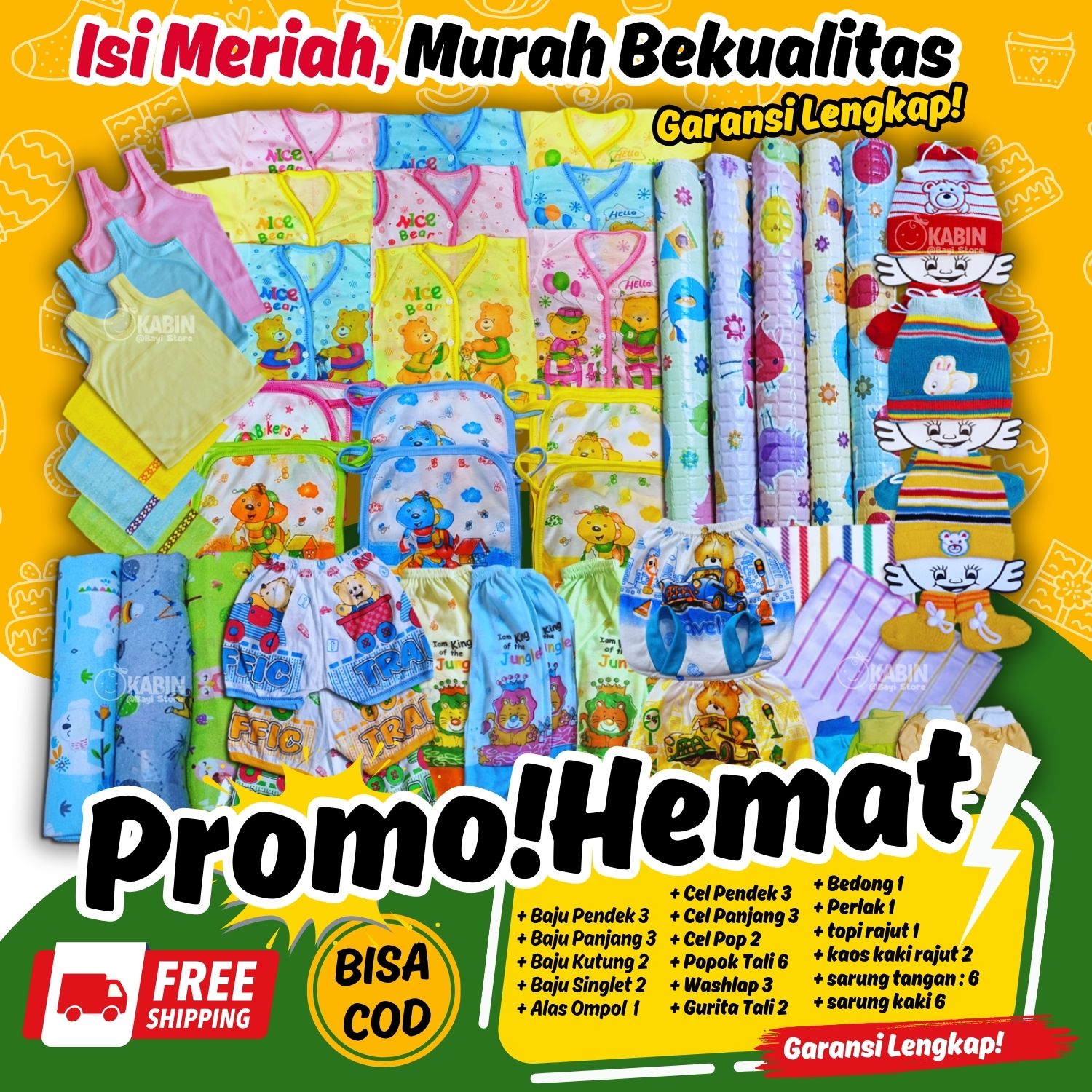 Paket Perlengkapan Bayi Lahir - Paket Lahiran - Kado Lahiran - Perlengkapan Lahiran, LENGKAP MURAH