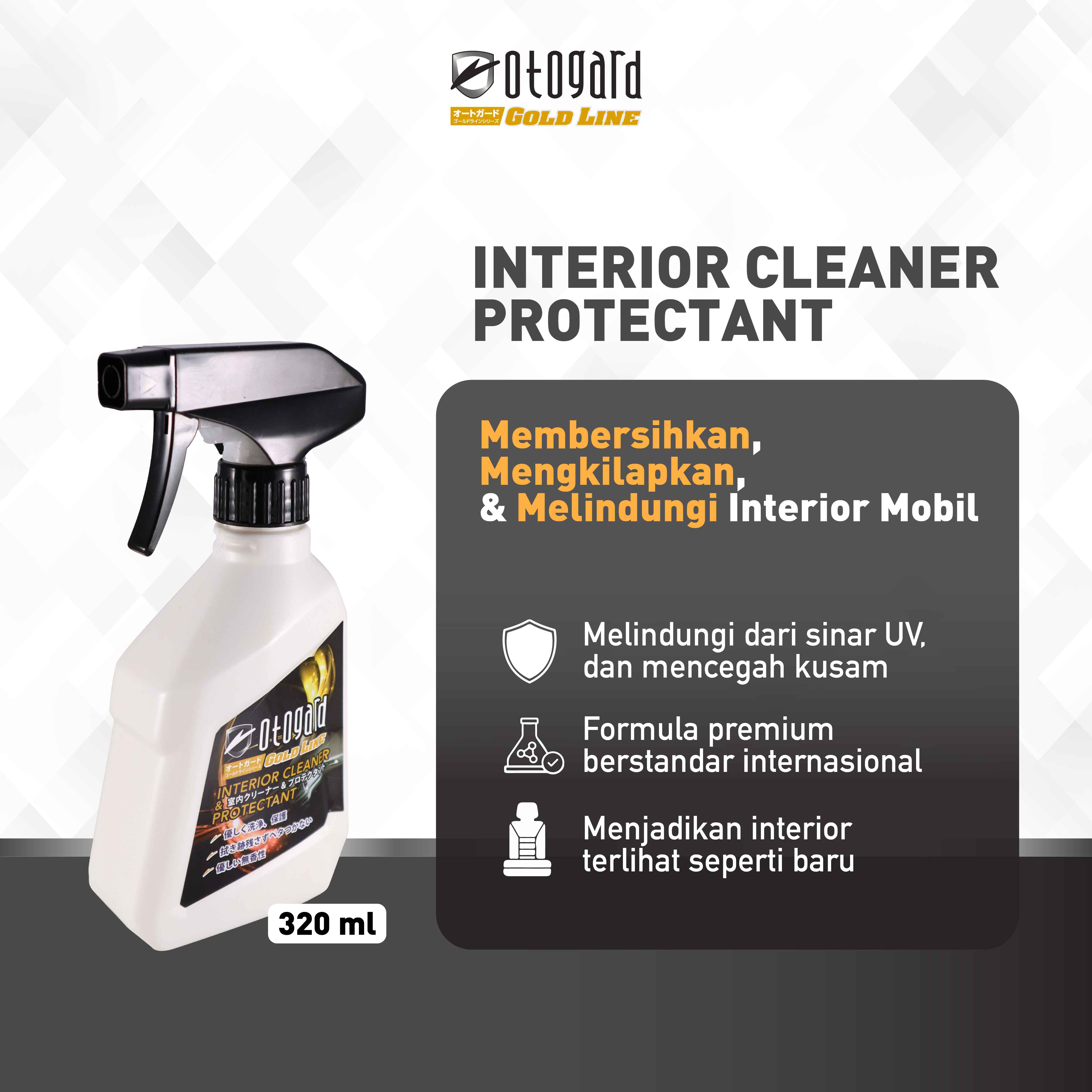 Otogard Gold Line interior Cleaner & protectant 320ml Harga 88,300 rupiah*Gratis Ongkir