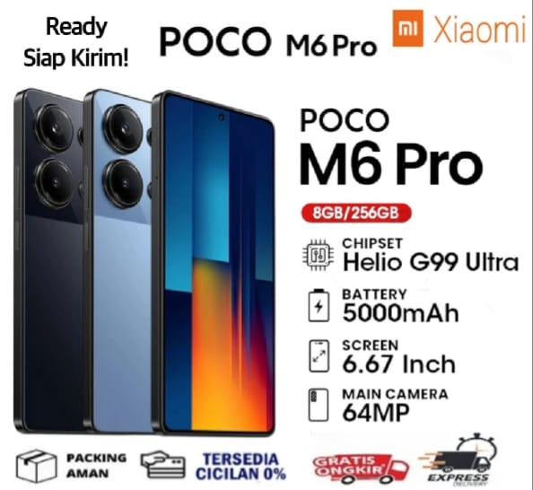 [Big Sale] Xiaomi Poco M6 Pro 8/256GB MediaTek Helio G99 Ultra - Garansi - FULLSET ( FREE BONUS SIMCARD & HEADSET ) Harga  2,450,000 Ringgit*Penghantaran Percuma