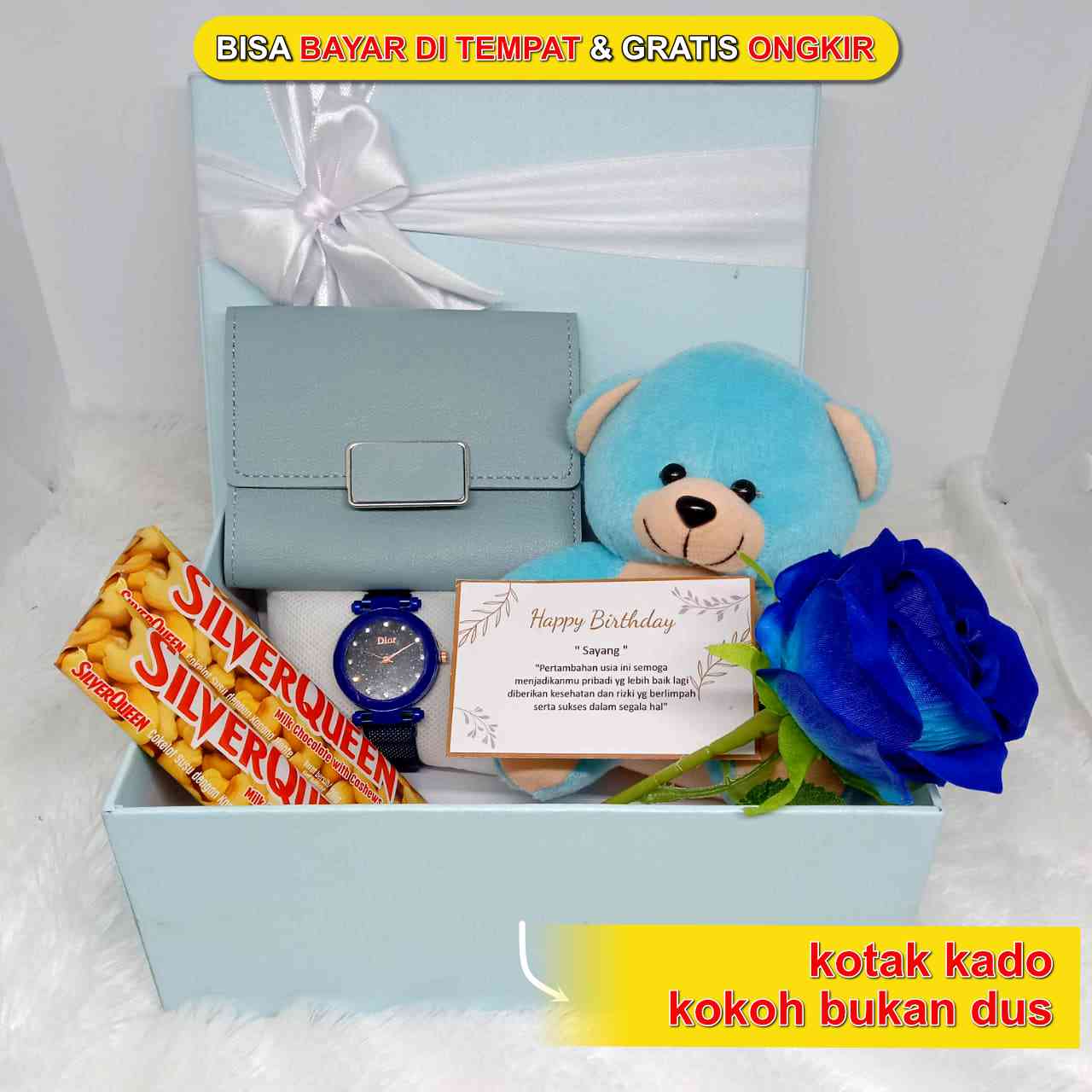 HADIAH ULANG TAHUN CEWEK BLUE SERIES | Kado | Hampers | Kado Pacar | Anniversary | Valentine | LDR