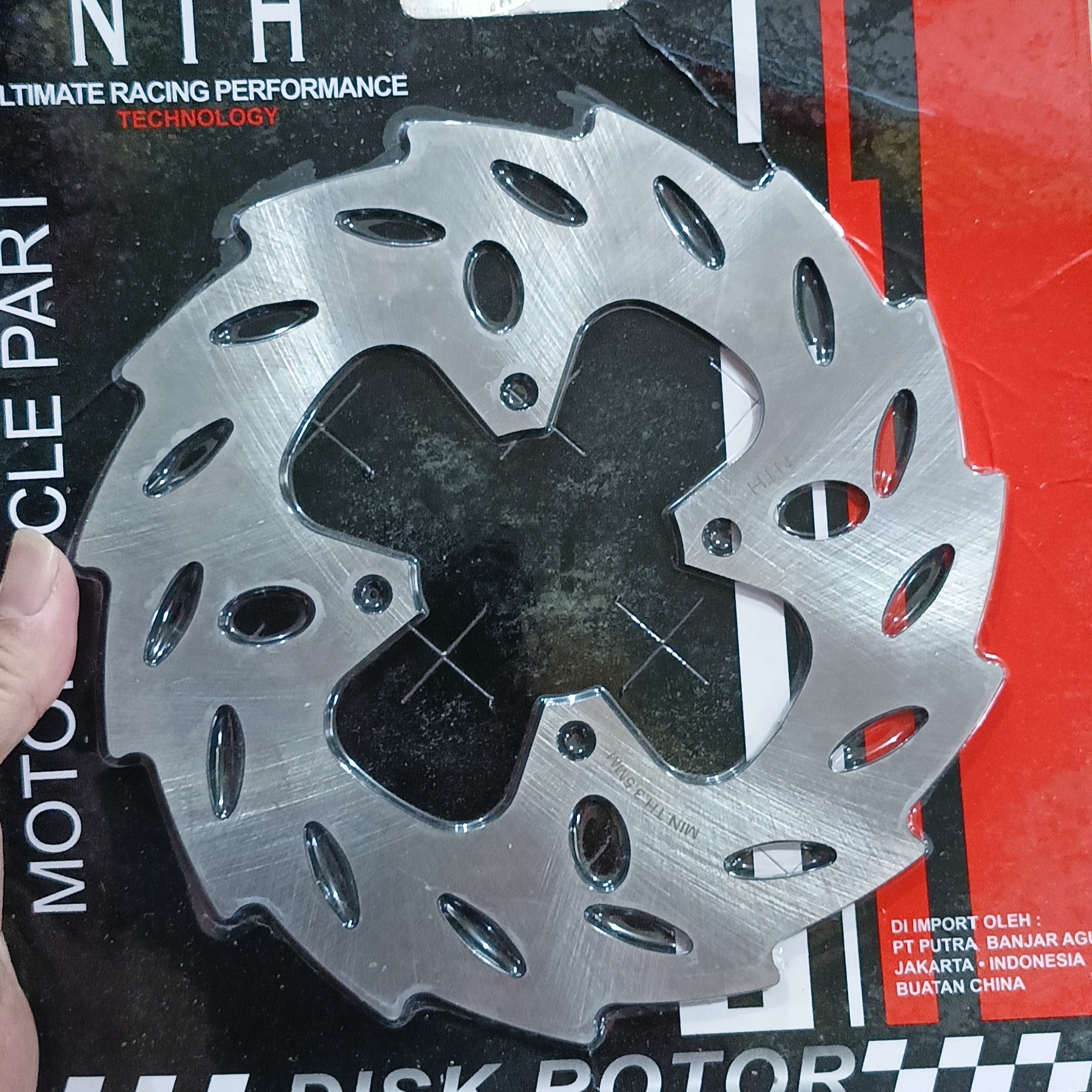 Nth Original Premium Quality Disc Brake Disc Front Disc Brake Mio Sporty Mio Soul Hole 4 Serrated Model Standard Size 200mm Harga 49,170 rupiah*Gratis Ongkir