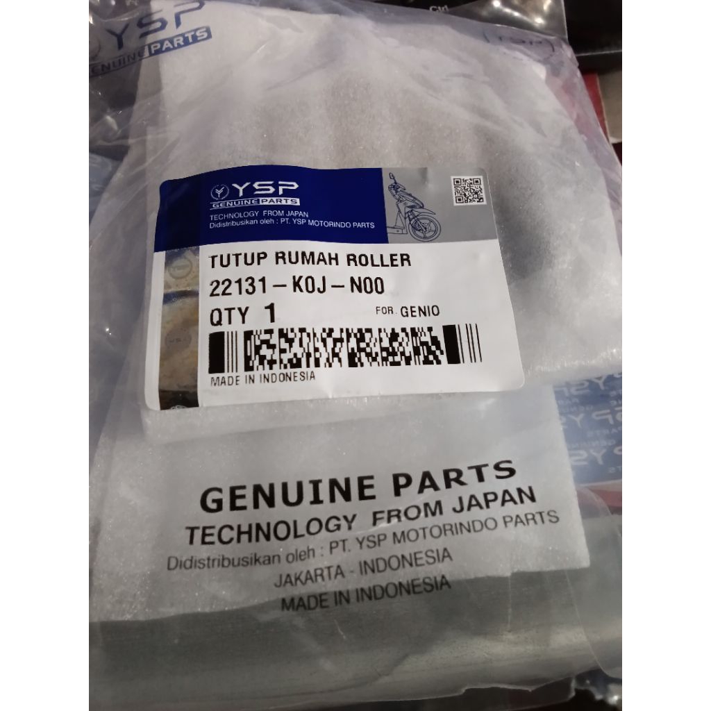Batung Rumah roller plate ramp Genio type 22131-k0j-n00 YSP genuine part Harga 23,450 rupiah*Gratis Ongkir