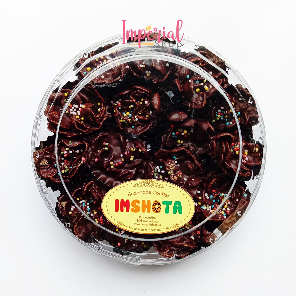 Cokelat Bunga / Coklat Bunga CornFlakes Coklat Toples Besar Cornflake Cornflek Kue Kering Kuker Lebara…