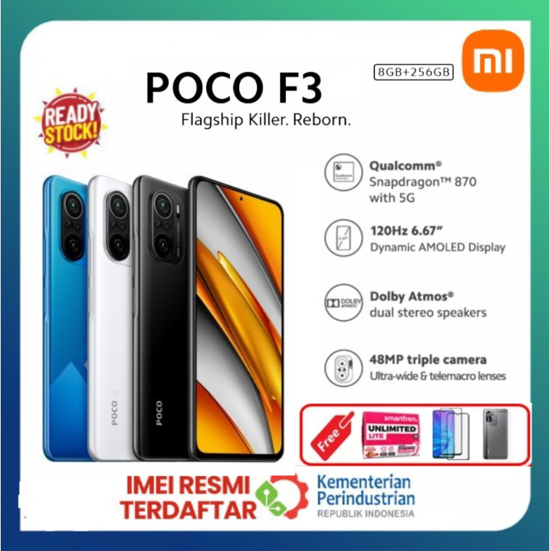 XIAOMI POCO F3 5G 8GB 256GB & 6GB 128GB Snapdragon 870 - PROMO Harga  3,100,000 Ringgit*Penghantaran Percuma