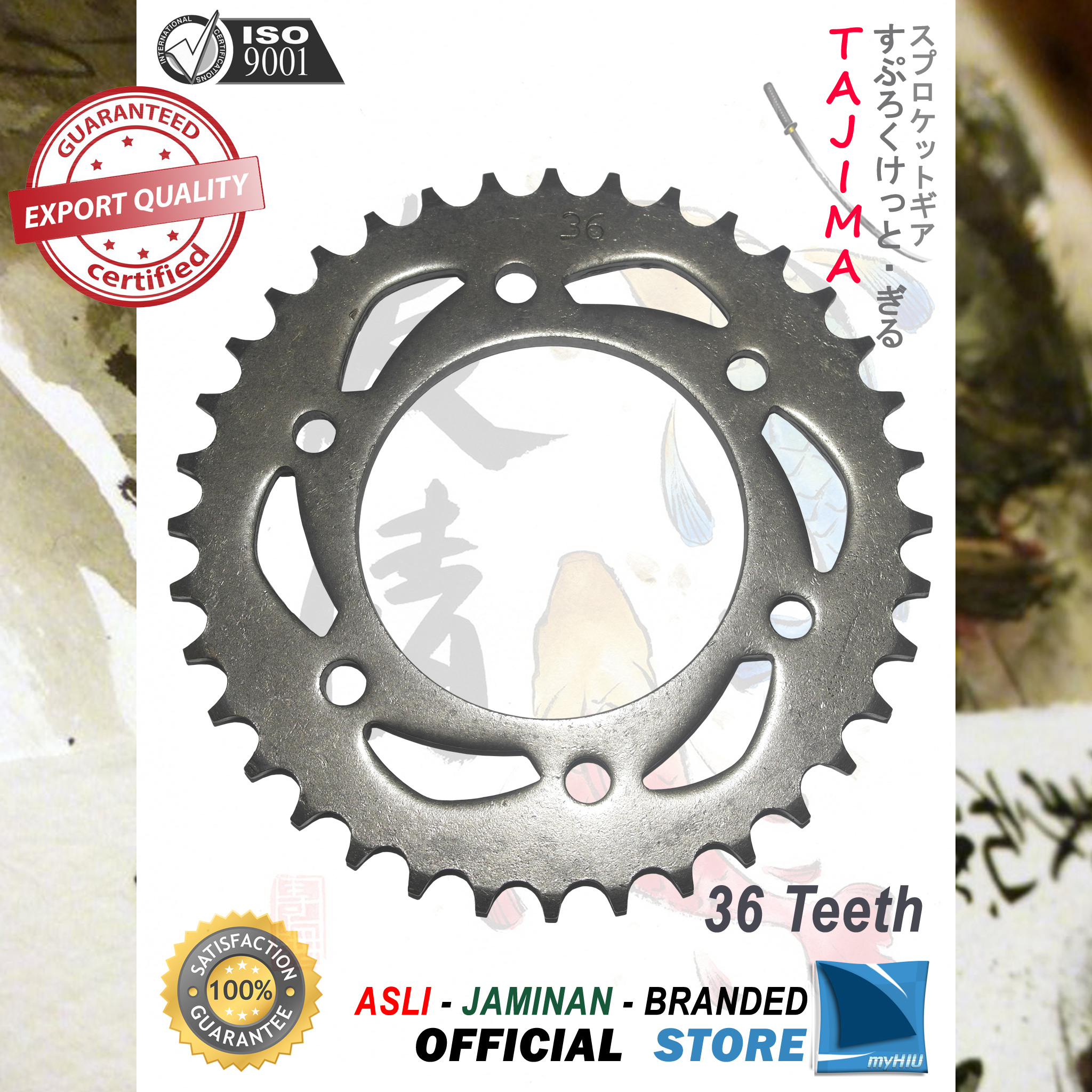 Gigi Tarik 428 - 36T YAMAHA Jupiter MX King, Exciter NVL Gir Belakang - Rear Sprocket Gear TAJIMA Harga 48,900 rupiah*Gratis Ongkir