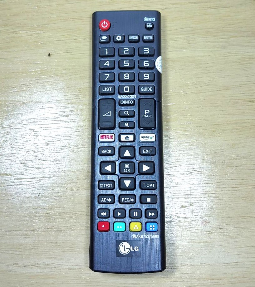 (Bisa Netflix) Remote TV LG Bisa Semua TV LG Gratis Batrai baterai- Remot TV LCD LED ( Siap Pakai) - Hitam - LLS89 Harga 13,500 rupiah*Gratis Ongkir