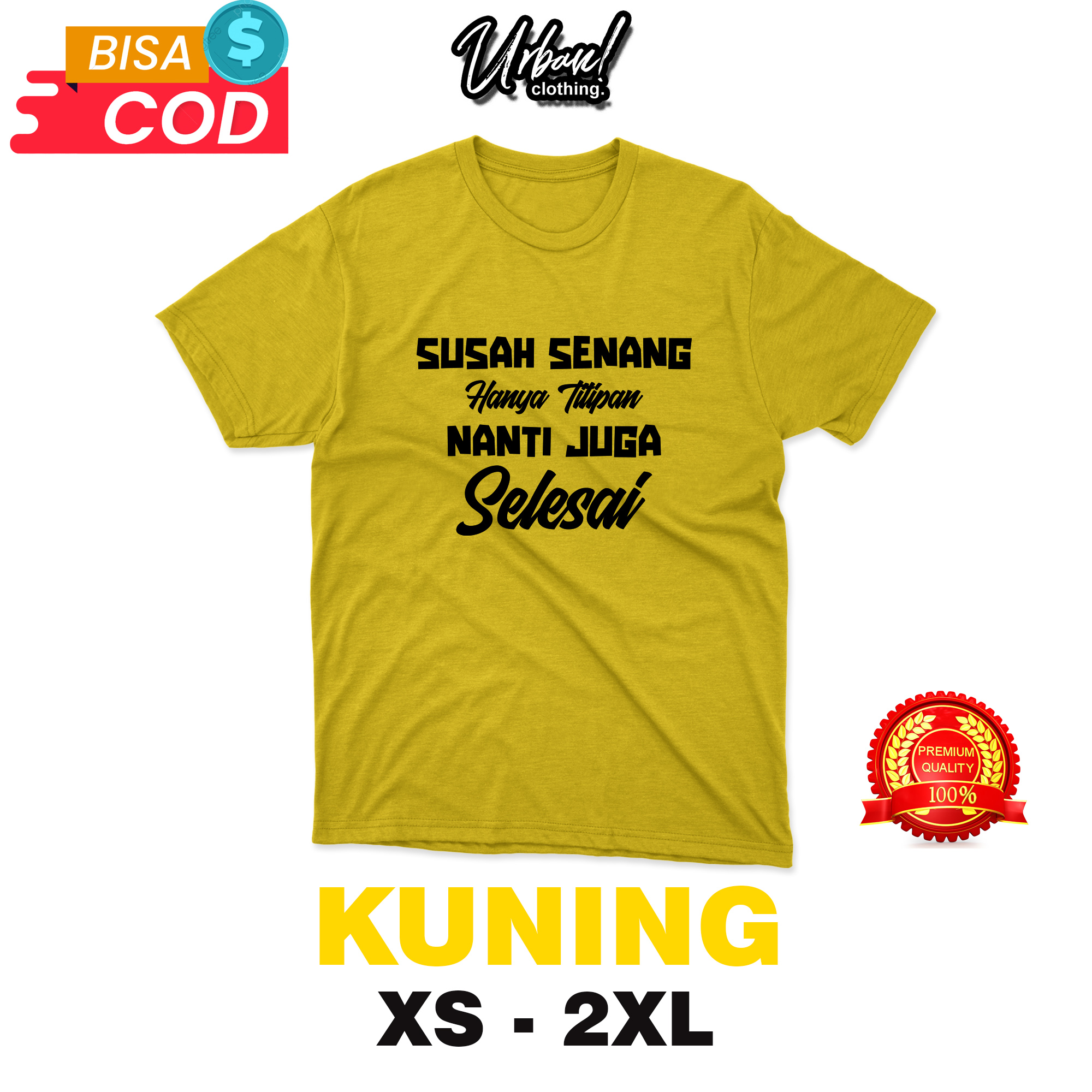 Kaos Pria Tulisan Motivasi 