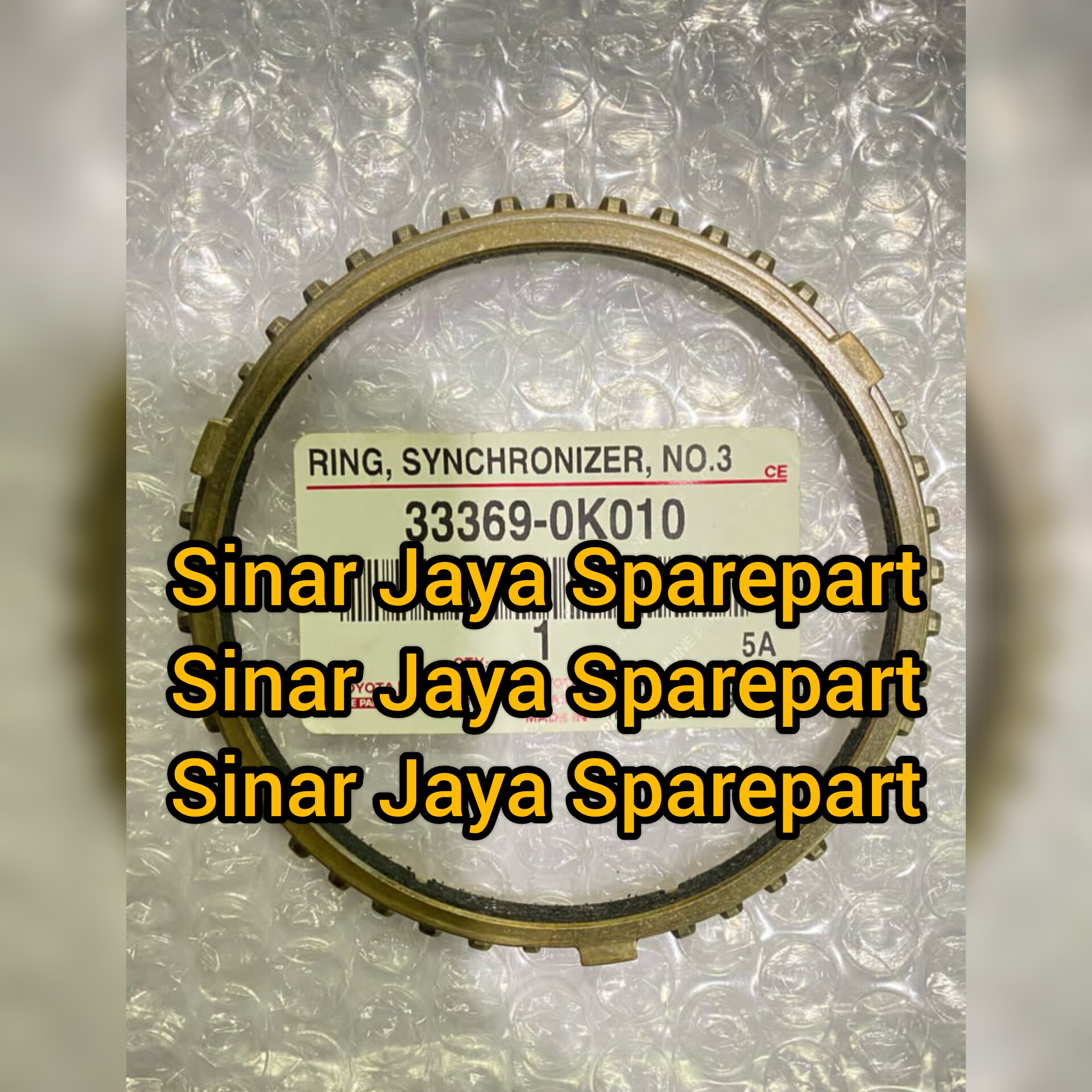 Ring Sinkromis Gigi 6 Hilux 2.8cc 2.4cc Fortuner 2.8cc 2.4cc Hiace Premio 2.8cc Original 33369-0K010 Harga 775,000 rupiah*Gratis Ongkir