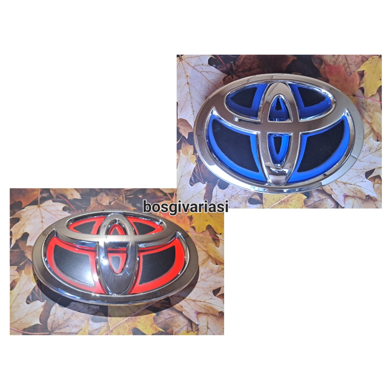 embem logo toyota calya agya avanza hybrid hitam biru hitam merah / logo toyota calya agya avanza / emblem toyota Harga 55,000 rupiah*Gratis Ongkir