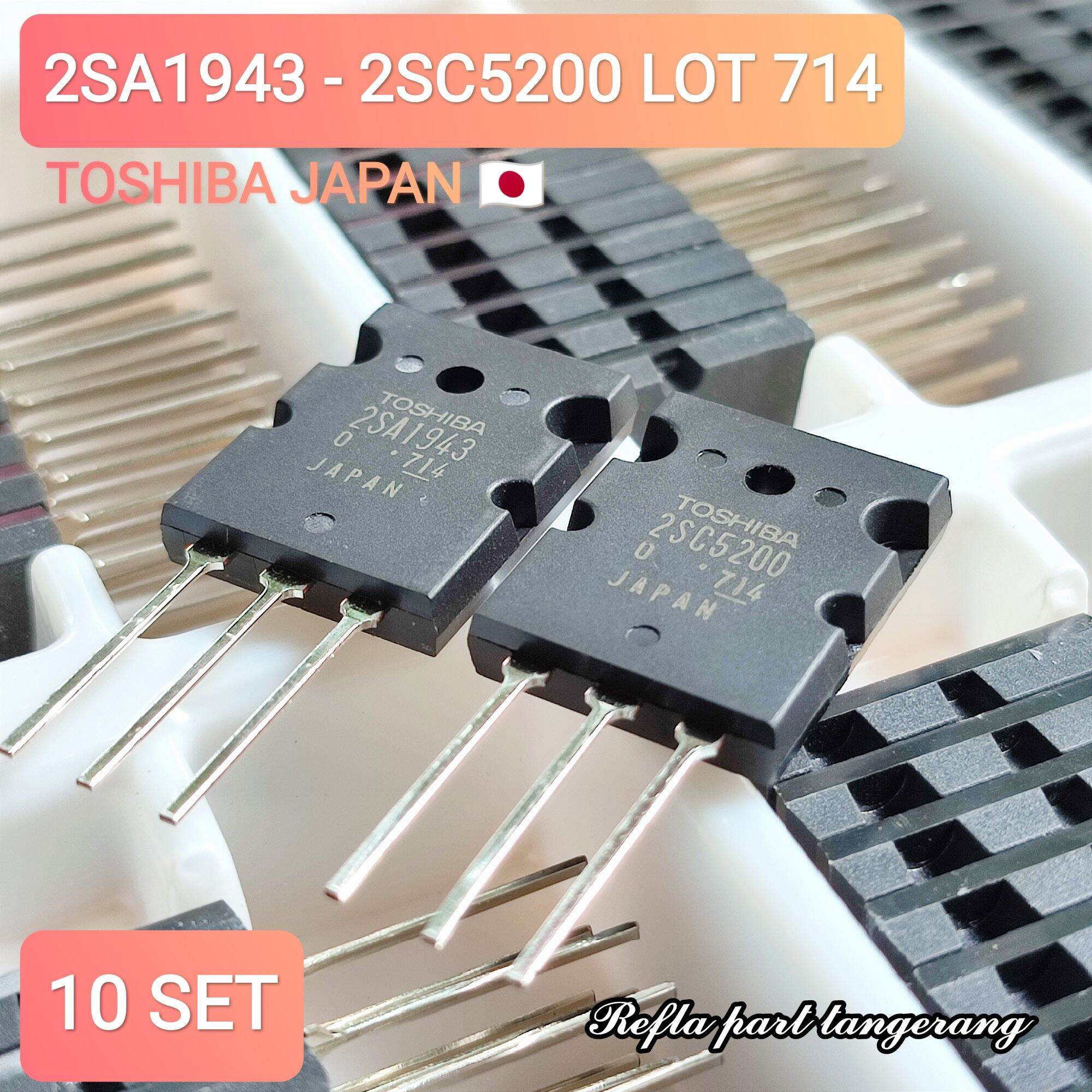 20 PAIRS TOSHIBA TO-3PL 2SA1943-O/2SC5200-O 2SA1943/2SC5200 A1943/C5200
