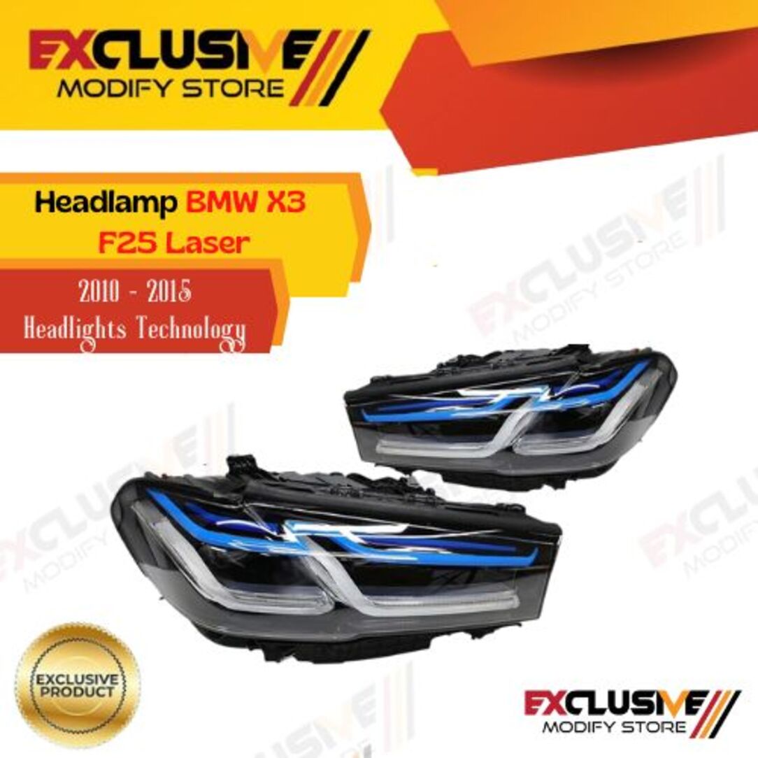 BMW X3 F25 laser head lamp headlights technology 2010 - 2015 Harga 27,500,000 rupiah*Gratis Ongkir
