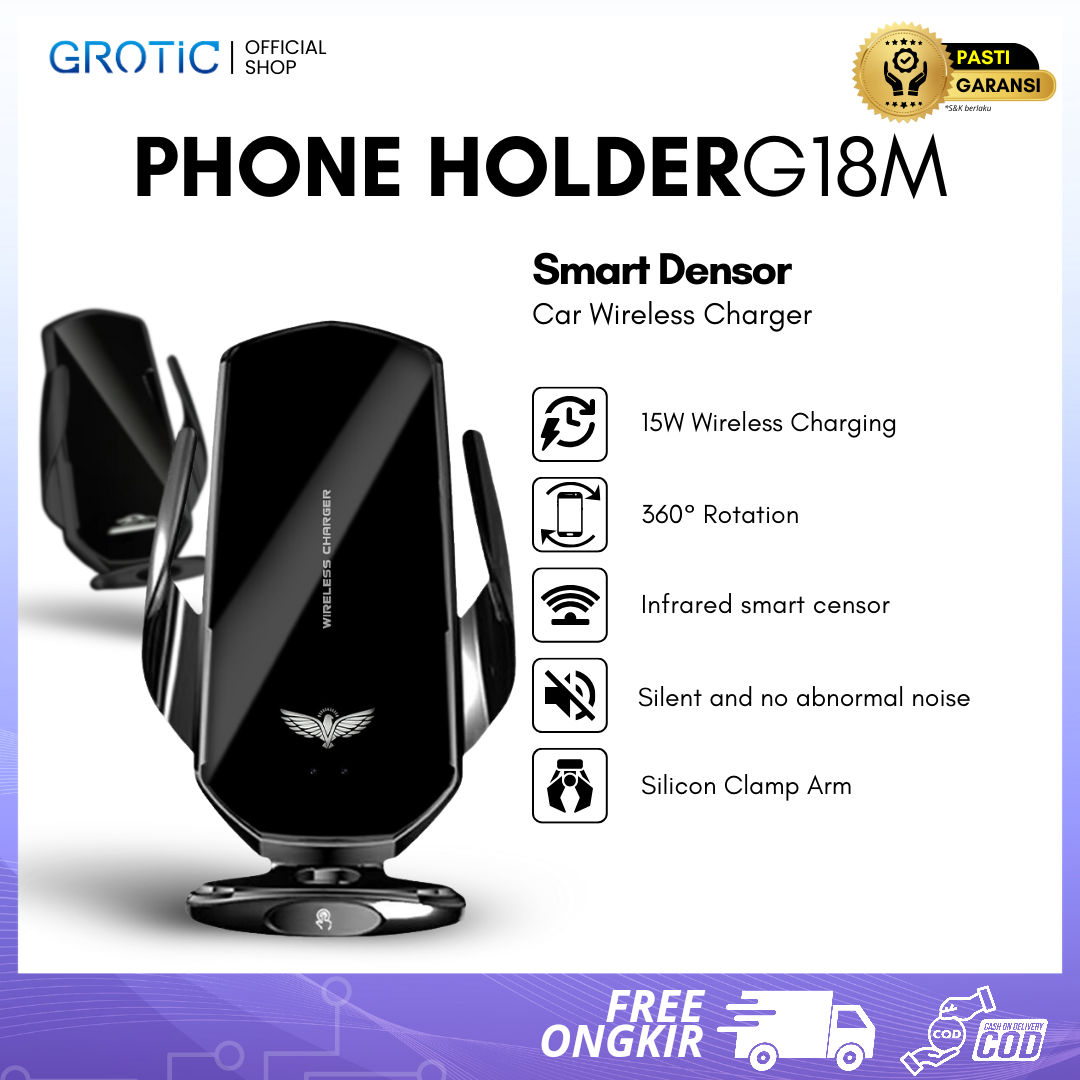 GROTIC Car Phone Holder Easy Charger Connecting Air Vent Clip G18M Harga 126,999 Ringgit*Penghantaran Percuma