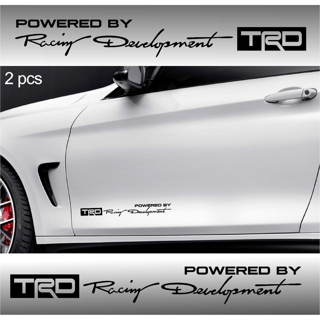 stiker trd racing development poered by toyota sticker mobil TERLARIS Harga 26,000 rupiah*Gratis Ongkir