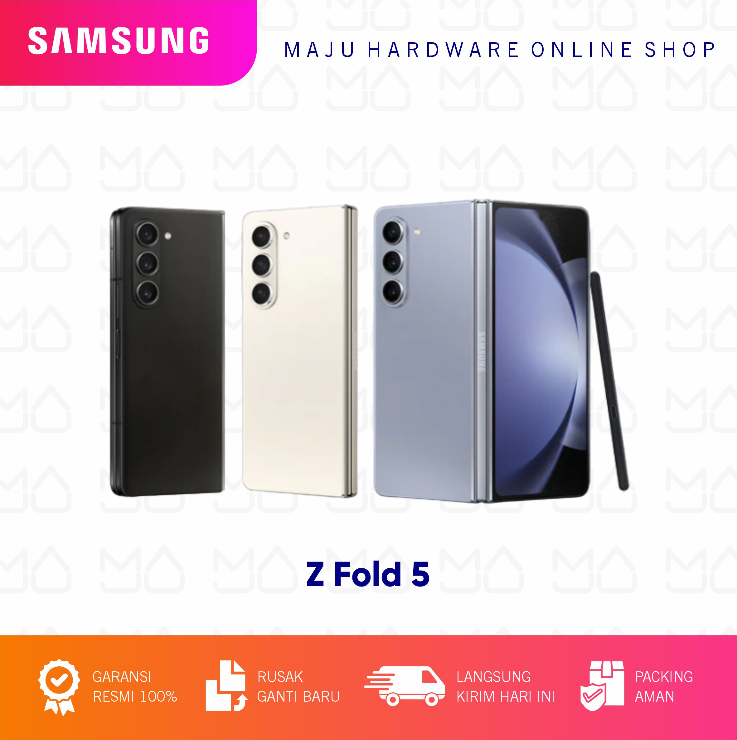 Samsung Galaxy Z fold 5 12/1TB GB Garansi Resmi Harga  29,999,000 rupiah*Gratis Ongkir