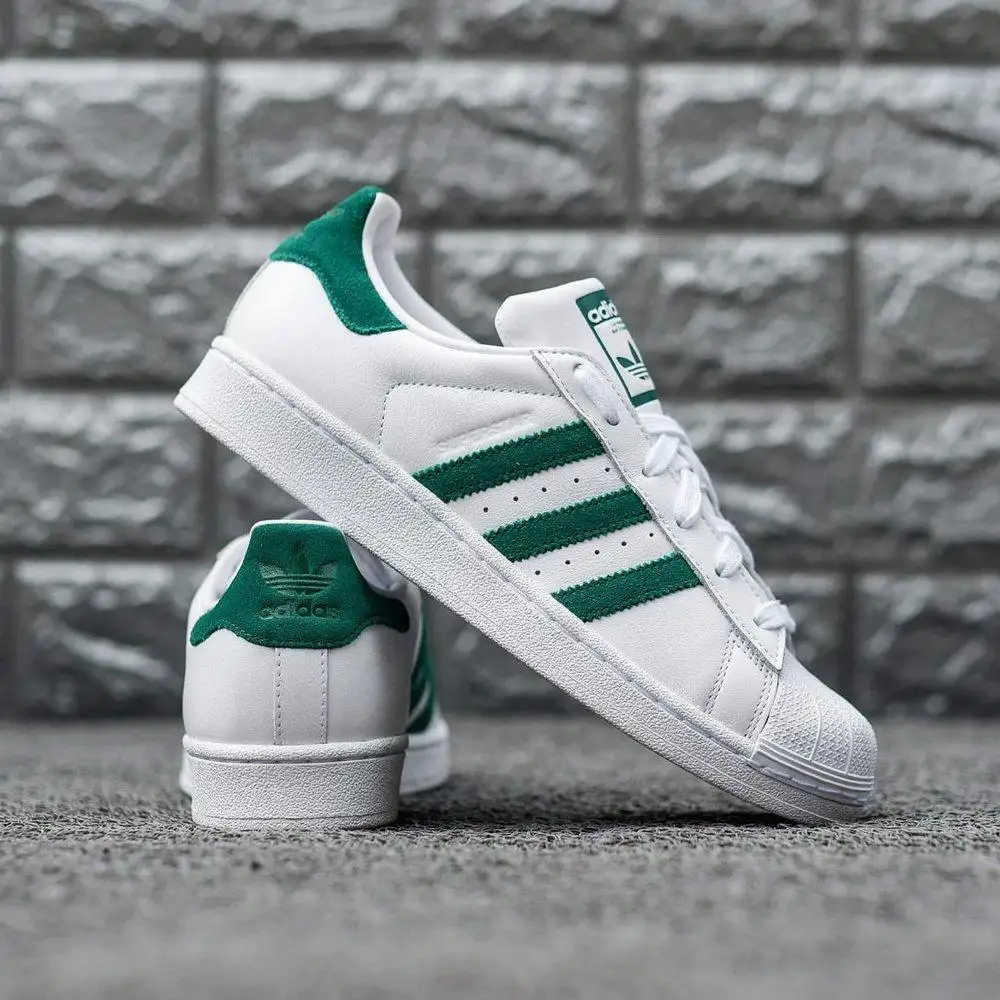 adidas superstar mens green