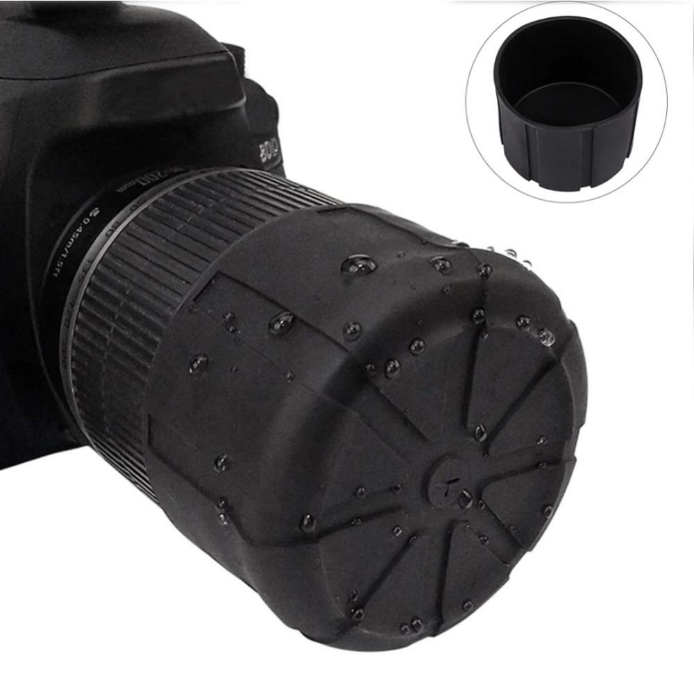 Universal Silicone Cover Lens Cap Protector for Canon Nikon DSLR Camera Lenses