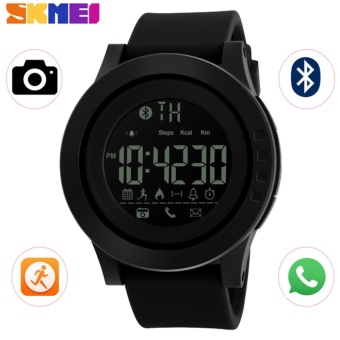 [100% Genuine] SKMEI Men Smart Watch Pedometer Calories Chronograph Fashion Sport Watches Chronograph 50M Waterproof Digital Wristwatches 1255 - intl  