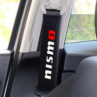 Gambar 1Pair Car Seat Belt Cover Pads Gift Logo Sticker Nismo Nissan VXRJuke GTR DigT   intl