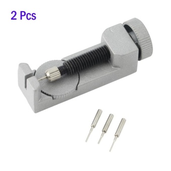 2 Pcs Adjustable Metal Watch Band Strap Link Pin Remover Repair Tool Dismantling Kit Set - intl  