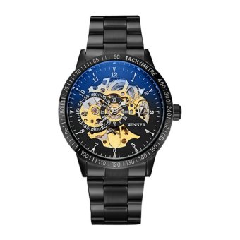 2017 New Winner Luxury Sport Clock Men Automatic Watch Skeleton Military Mechanical Watch Relogio Male Montre Relojes Mens Watch - intl  