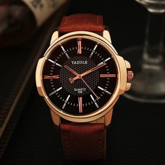 358 Yazole Watch Men Business Fashion Male Watch Quartz Watch?black-brown? - intl  