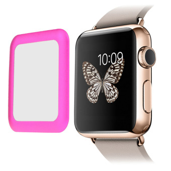 38mm Tempered Glass Screen Protector Full Coverage for Apple Watch Rosy  