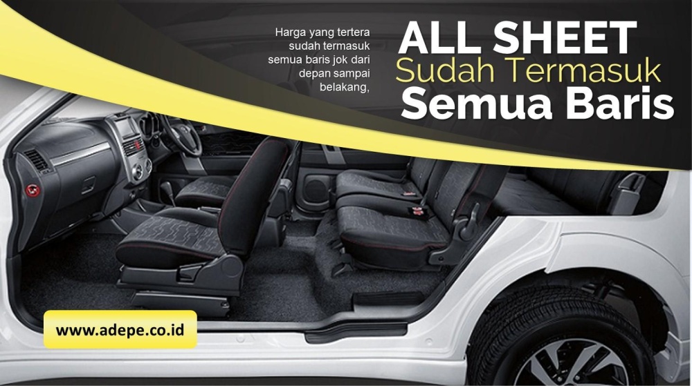 Adepe sarung jok mobil sporty GRAND LIVINA Allsheet (Cappucino-P.
