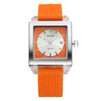 aiweiyi WEIQIN Top Brand Women Watch Luminous Date Casual Fashion Silicone Watches Waterproof Shock Resistant Quartz-watch relojes mujer (Orange)  