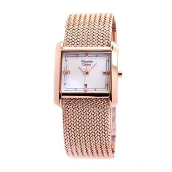Gambar Alexandre Christie Jam Tangan Wanita Rosegold Putih Stainless Steel 2564