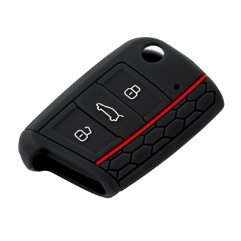 Jual Allwin silikon Case penutup kunci mobil kunci Flip Cap Remote
kontrol untuk Volkswagen Golf 7 hitam Online Review