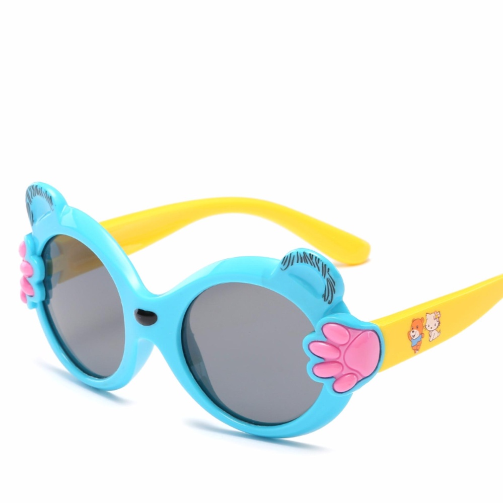 Anak Round Polarized Sunglasses Kid Bayi Boys Girl TR90 Sun Glasses Outdoor Sport Googles Hot Penjualan-Intl