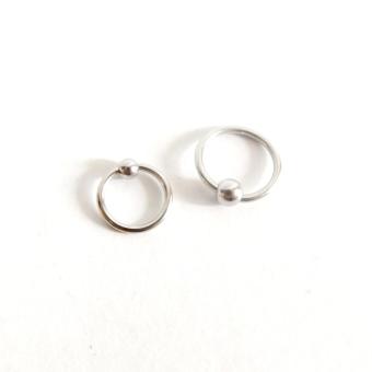 Gambar Anneui   BP0108   Anting Tusuk Korea Piercing Pria Bola Ulir   12MM