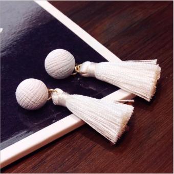 Gambar Anting Wanita Tassel Type 013   Putih