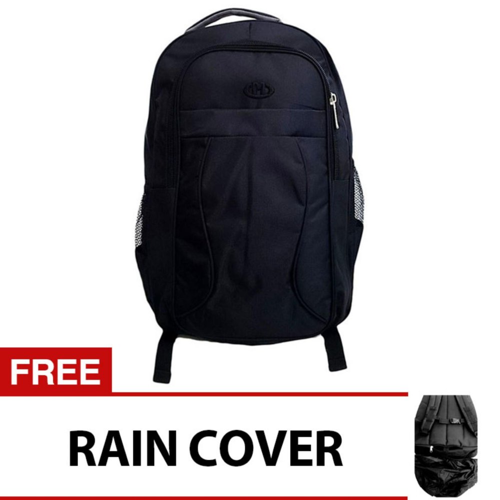 Bag & Stuff Martinus Laptop Backpack Dan Raincover - Hitam