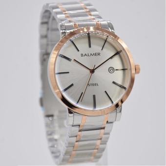 Balmer jam tangan formal/business pria - silver - B.7946MPR  