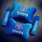 Bantal Mobil 2 in 1 - TOYOTA (Biru) Harga 134,800 rupiah*Gratis Ongkir