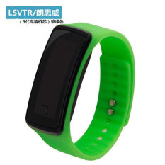 Bercahaya Korea Fashion Style SENTUH Pria Dan Wanita Mode Elektronik Jam Silikon Jam Jam Tangan