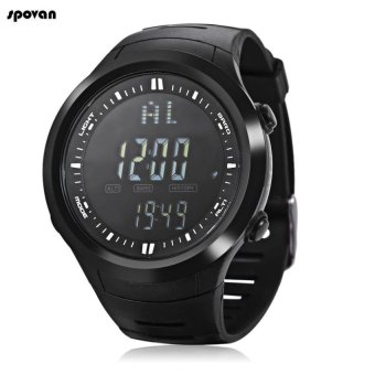[BLACK] Spovan SPV709 Multifuctional Outdoors Sports MilitaryDigital Watch Altimeter Fishing Barometer Watches Water Resistant - intl  