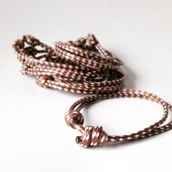 Gambar Bluedogproject Bracelet Brownie Knot (Brown White)