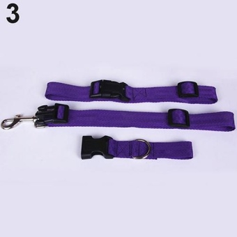 Gambar Bluelans(R) Adjustable Hands Free Running Walking Jogging Pet Dog Waist Leash Traction Rope (Dark Purple)   intl