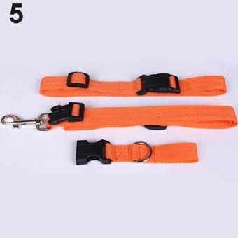 Gambar Bluelans(R) Adjustable Hands Free Running Walking Jogging Pet Dog Waist Leash Traction Rope (Orange light)   intl