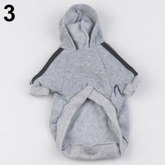 Gambar Bluelans(R) Pet Hoodie Coat Dog Jacket Winter Clothes Puppy Cat Sweater Clothing Apparel L (Gray)   intl